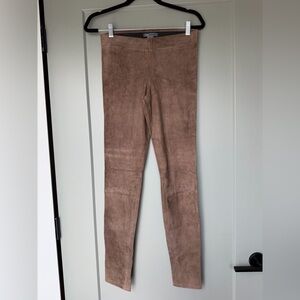 Vince Taupe Suede Pants